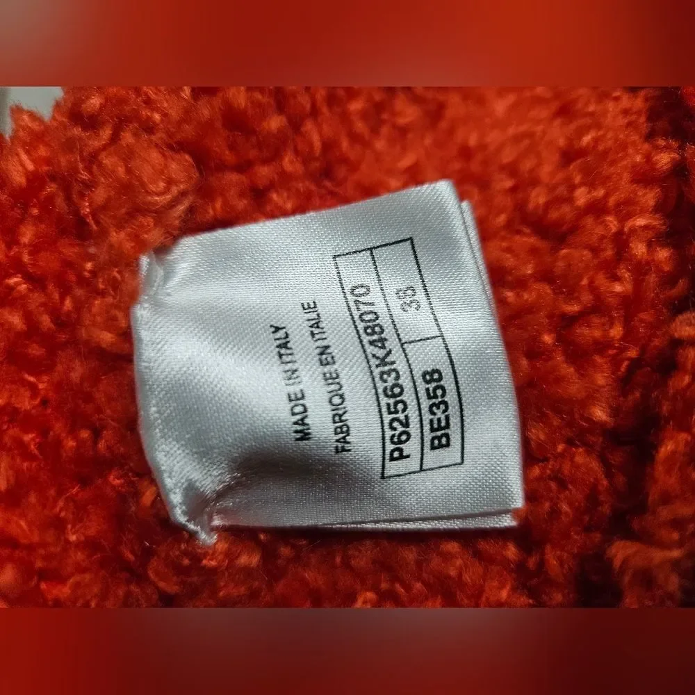 NWT CHANEL Red Sweater Size 38